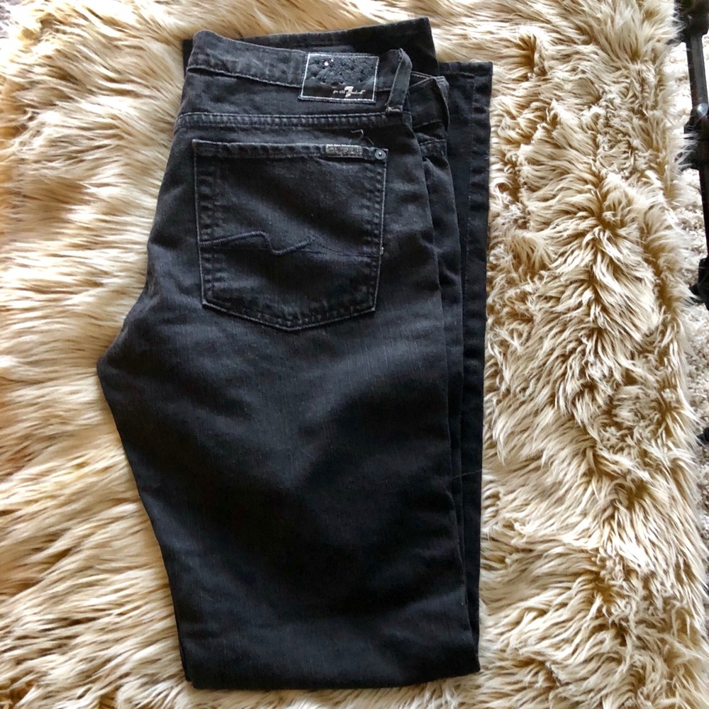 7 for All Mankind jeans. 31. Black. Excellent.